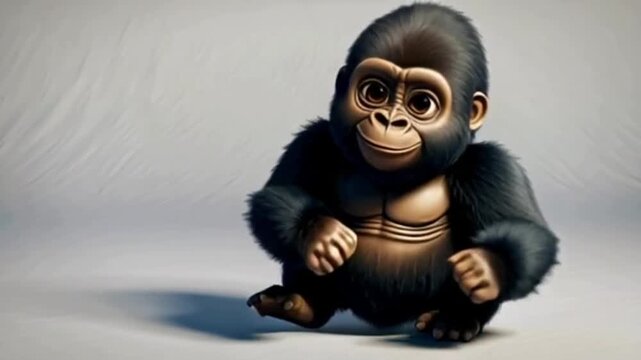 Niedliches Gorillababy