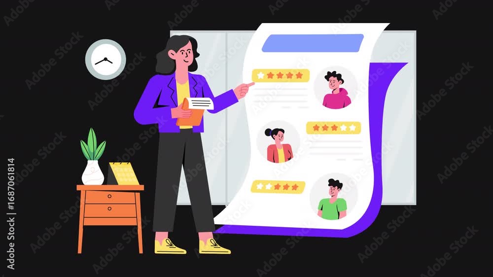 Poster candidates review 2d motion graphics animation alpha channel