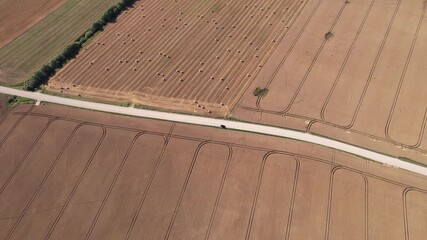 harvest time in countryside Lithuania