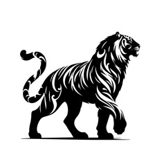 Wild Tiger Vector Illustration – Powerful Jungle Animal Art