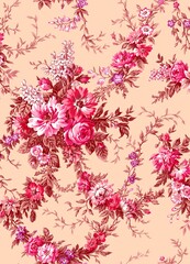 abstract floral background with flowers
