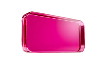 Pink blank ticket floating against transparent backdop, providing clear area fr graphic design and promoional messaging