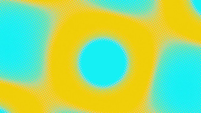 Acid blue and orange pattern kaleidoscope VJ loop background