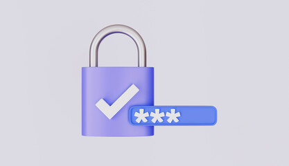 Security and safety, Unlocked padlock with password, Cyber Privacy, Lock and PIN code entry concept