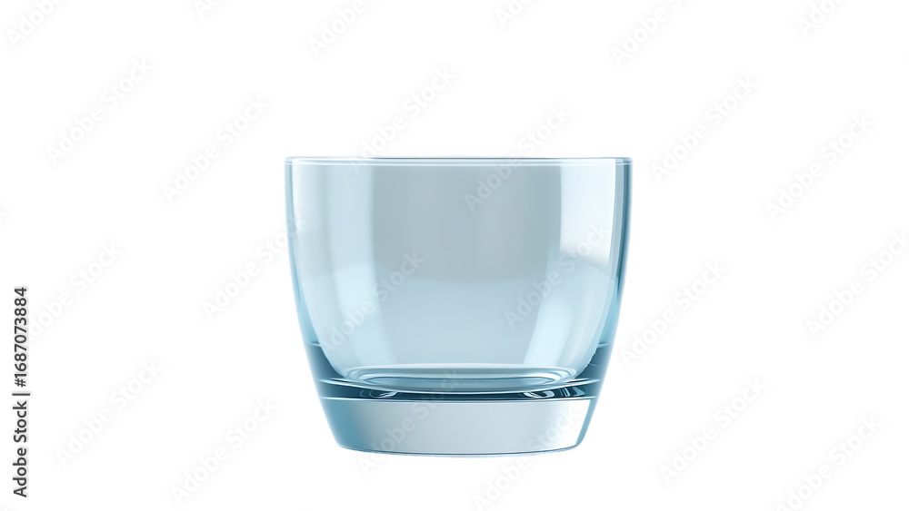 Poster 3d transparent glass element set on transparent background isolated on white background