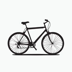 Fototapeta premium bicycle on white background