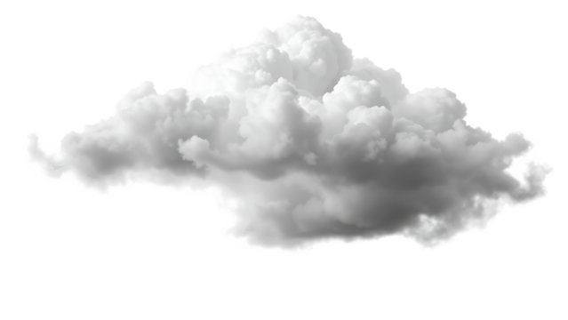 Black cloud isolated on transparent white background cloud Dark storm cloud 3D rendering Clip art cu