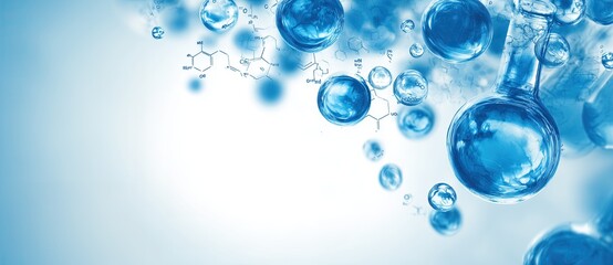 Blue technological sense scientific experiment background