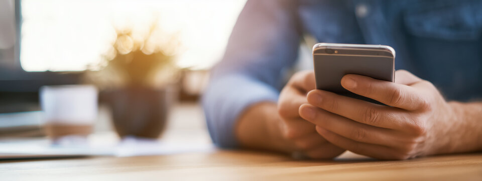 man using mobile phone