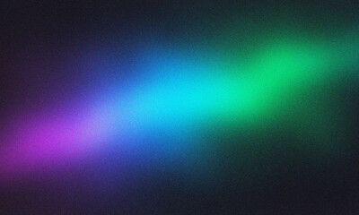 Abstract diagonal light streak with purple and green glow