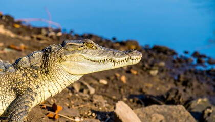 Fototapeta premium Close-up of a young crocodile