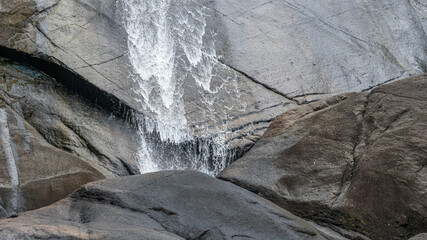 waterfall in the mountains