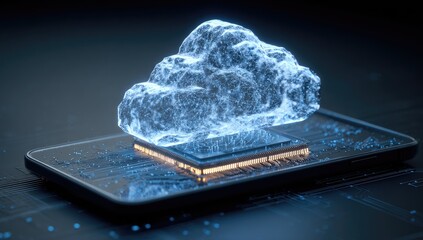 Abstract cloud computing concept