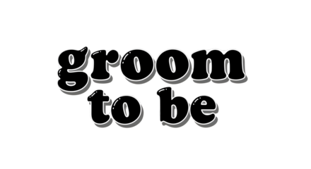 Retro groom to be typography for bachelor party invitations and celebration designs, vintage wedding theme