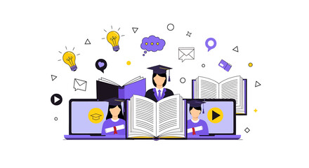 Online education platform fostering virtual learning experiences for students