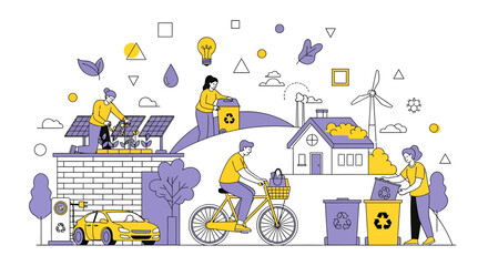 Sustainability actions and clean energy technologies to protect environment