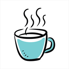  Coffee Cup Doodle Hand Drawn Hot Drink Cartoon Sketch