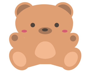 かわいい熊。くま。ベクターイラスト