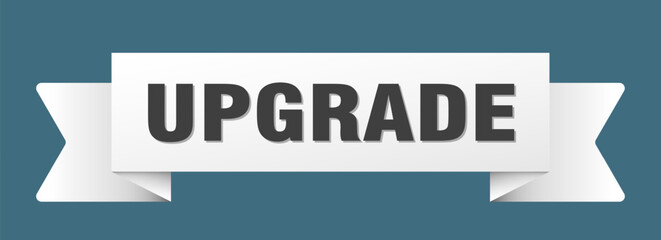 upgrade ribbon isolated on transparent background. upgrade ribbon
