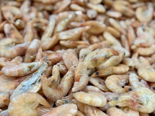 Indulge in a Fresh Shrimp Pile that is Perfectly Crafted for Seafood Lovers Everywhere. A vibrant and tempting pile of fresh shrimp, just waiting to be transformed into delicious seafood dishes