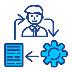 Process Simple Vector Icon Collection