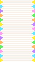 Obraz premium Cute and pop party flag frame background