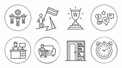 Teamwork, success, achievement, office, productivity, time management.