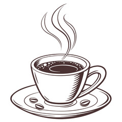 Steaming Cup of Coffee A Warm Brew