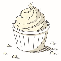 Cupcake Delight Vector Illustration of a Sweet Treat