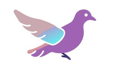 Fototapeta premium Colorful Pigeon Bird Vector Illustration