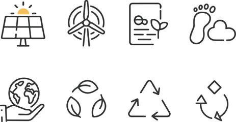 set of icons