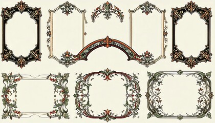 Ornate decorative frames