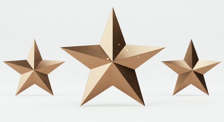 Obraz premium Gold stars with transparent background