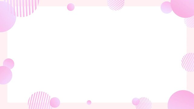 Gradient geometric cute frame background