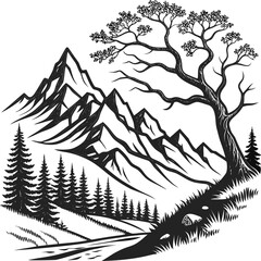 vector illustration of a tree
