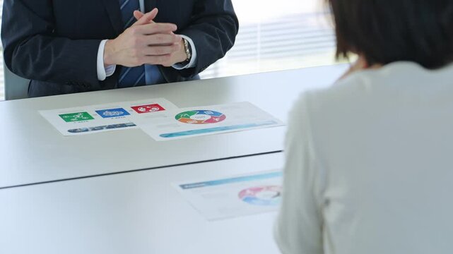 Group of business people discussing business in the office