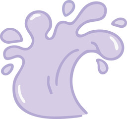 Lilac Water Splash Graphic