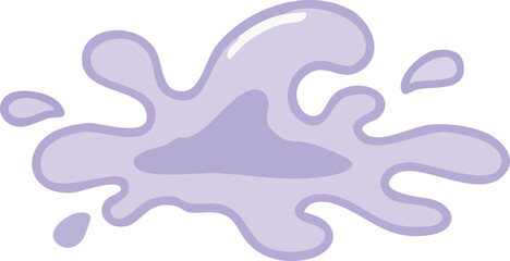 Lilac Liquid Splatter Vector Graphic