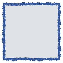 color-filled frame with contrasting colored grunge or eroded edge for your text or graphic 