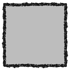 Obraz premium color-filled frame with contrasting colored grunge or eroded edge for your text or graphic 