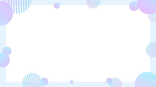 Gradient geometric cute business frame background
