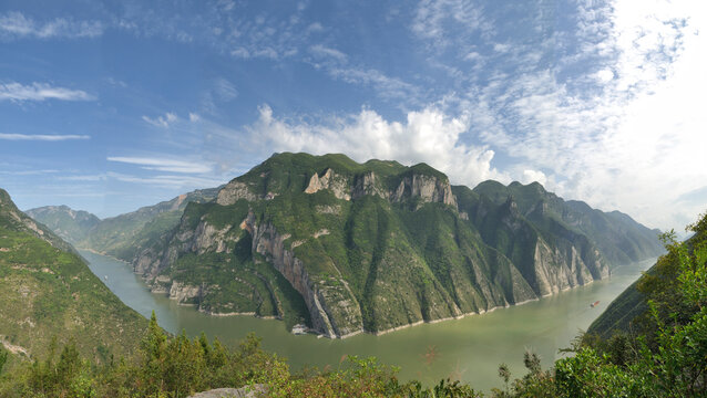 Chongqing, China: The Scenic Beauty of Wu Gorge in the Three Gorges of the Yangtze River.