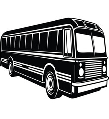 Vector illustration of an old red double-decker London bus