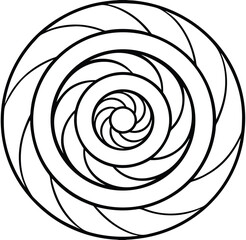 Vintage rose pattern vector with black and white abstract swirl floral design for a seamless background