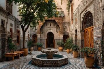 Explore the beauty of moroccan riad courtyard architecture and design travel