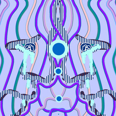 泣く人　シュール　抽象