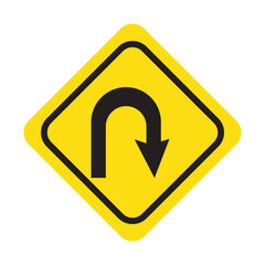 traffic sign vector, highway warning