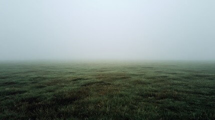 A Foggy Meadow Creates A Minimalist Abstract Texture