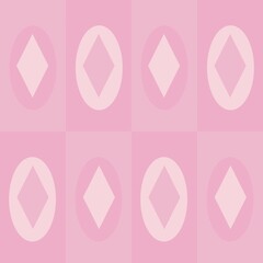 Geometric Seamless Pattern, Abstract Minimal Shapes and Lines, Modern Stylish Background Design for Fabric, Wallpaper, Wrapping and Digital Illustration