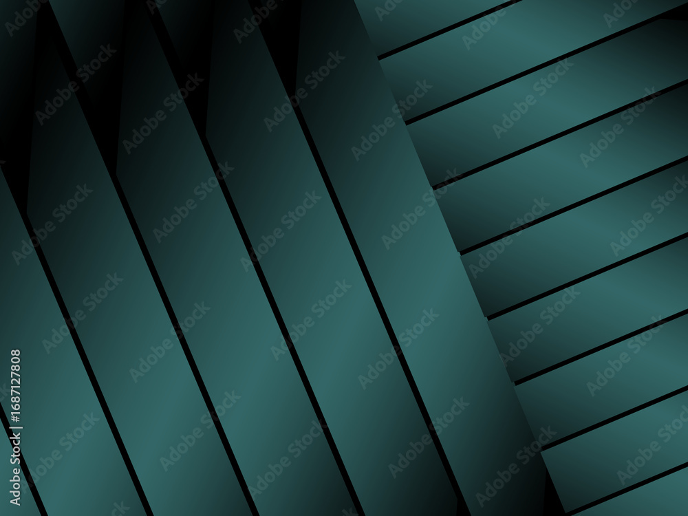 Poster premium background design with diagonal gradient green stripes pattern. vector horizontal template f
